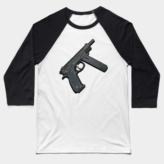 CZ-75 Auto Baseball T-Shirt by TortillaChief